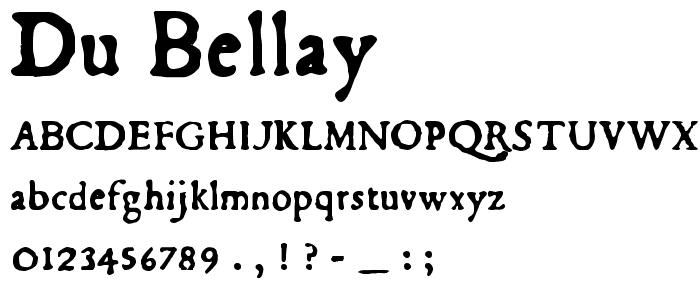 Du Bellay font